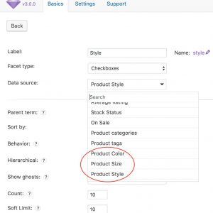 WooCommerce FacetWP Product Attribute